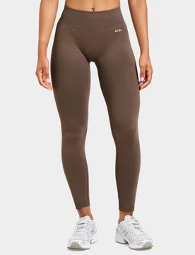 Womens Leggings Seamless Enhance - Marrone, marrone marrone Donna taglia XL - AYBL - FashionsVida
