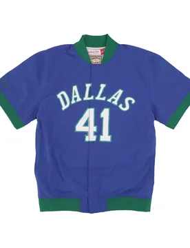 Giacchetta Uomo Nba Off Court Warm Up Jacket No 41 Dirk Nowitzki Dalmav Original Team Colors - Mitchell & Ness - FashionsVida