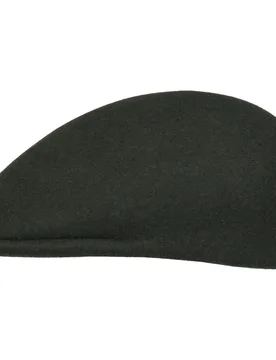 Felt Flat Cap by - olive - Female - Size: XL (60-61 cm) - Lipodo - FashionsVida