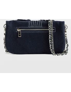 Zadig & Voltaire - Bolso de mano rock mini denim con strass - Zadig & Voltaire - FashionsVida