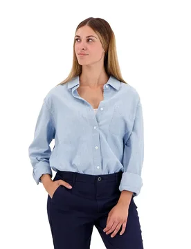 Camicia A Maniche Lunghe Original Z3995 Light Indig S - Dockers - FashionsVida