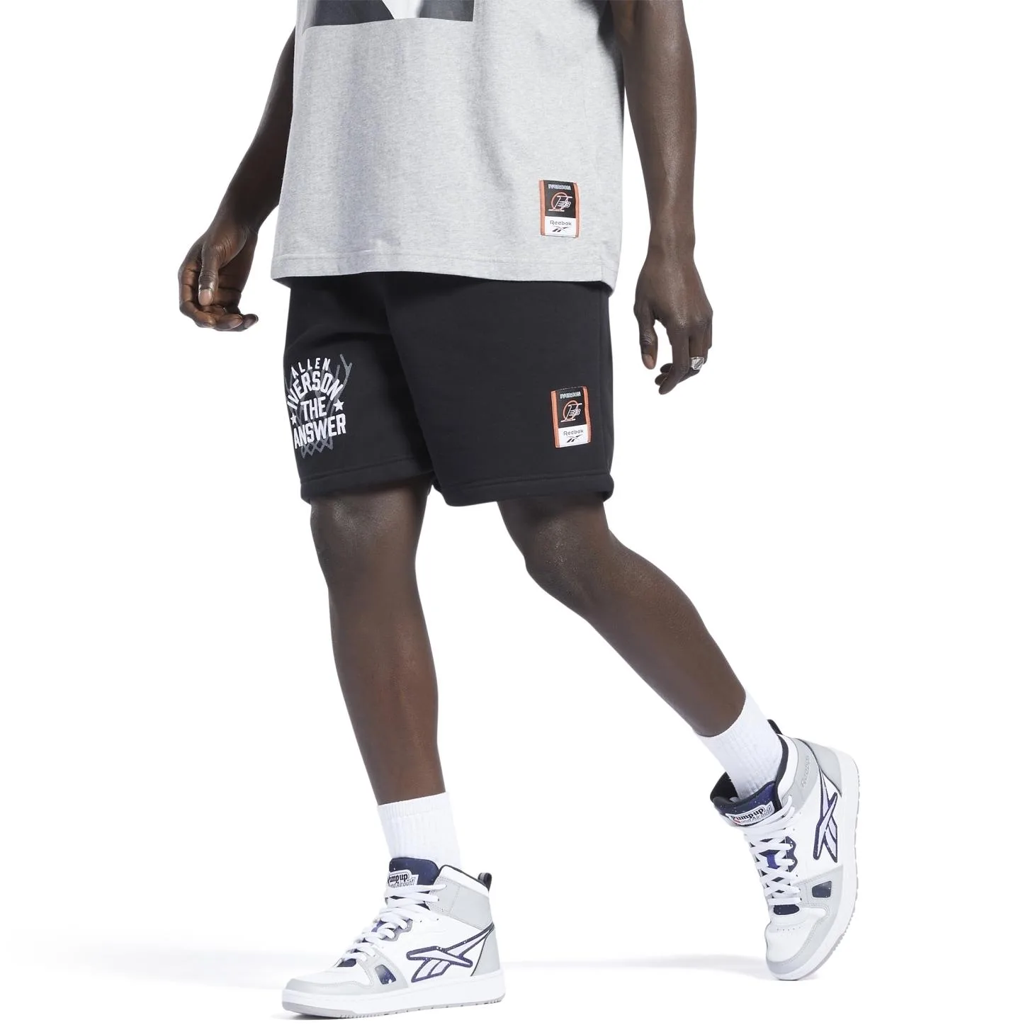 Iverson Fleece Short Black L Herren - Reebok - FashionsVida