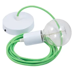 Cables Suspension Luminaire Rf06 1 M Neon Green / White One Size