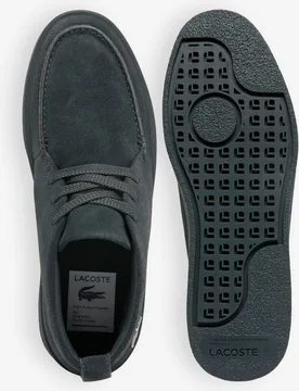Zapatillas baseshot chukka de ante de hombre en gris - Lacoste - FashionsVida