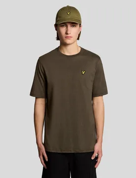 Men's Heavy Wash Cotton T-Shirt in Black - Lyle & Scott - FashionsVida