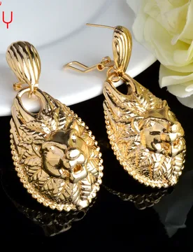 Sunny Jewelry Hanging Earrings for Women Leopard Pendant Gold Plated Leaf Drop&Dangle Panther Accessories Party Jewellery Gift - Aliexpress - FashionsVida