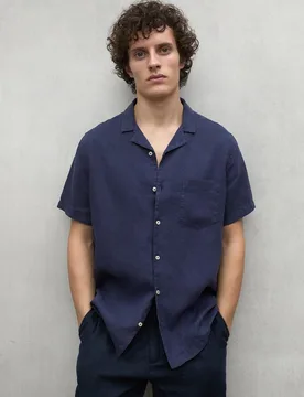 Camisa de hombre sutar de manga corta - Ecoalf - FashionsVida