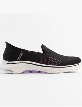 Go Walk 7 - Katniss Womens Trainers Black/multi Textile - Size Uk 7 - Skechers - FashionsVida
