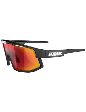 Vielseitige Sonnenbrille Vision Matt Black Brown W Red Multi schwarz - Bliz - FashionsVida
