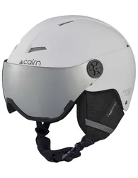 Casque de ski à visière - Android Visor Mat White Gray - Taille 59-60 cm - Gris