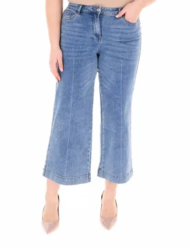 Jeans flare BLU CHIARO 46 - ELENA MIRO' - FashionsVida