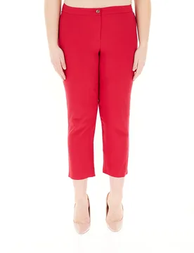 Pantalone cropped ROSSO 21 - N.O.W. NATION OF WOMEN by PERSONA - FashionsVida