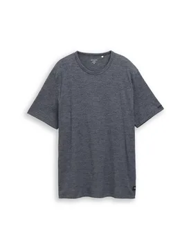 Plus detailed fine striped t-s male - 4XL - FashionsVida