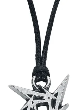 Halskette - Ninja Logo - für Männer - silberfarben - Lizenziertes Merchandise! - Männer - male - Metallica - FashionsVida