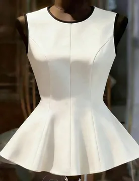 Camiseta de mujer elegante y sexy con estampado de lunares, adecuada para atuendos de primavera y verano M - Shein - FashionsVida