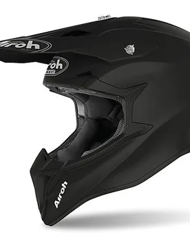 Casco Moto Cross Enduro WRAAP Color Nero Opaco taglia XS - Airoh - FashionsVida