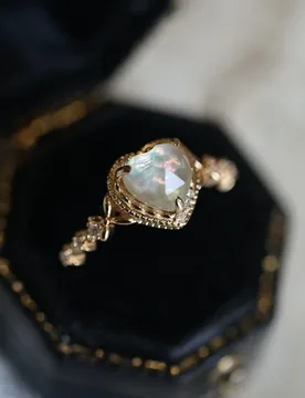 Natural colored shell white crystal collage light luxury ring that does not fade as a gift for women - Aliexpress - FashionsVida