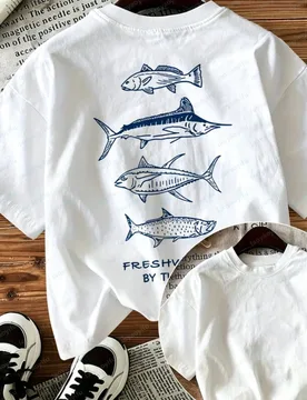 Fresh Catch Sea Fish Graphic T-Shirt Men Casual Cotton Short Sleeve Ocean Fishing Lover Tee Funny Outdoors High Quality Cotton - Aliexpress - FashionsVida