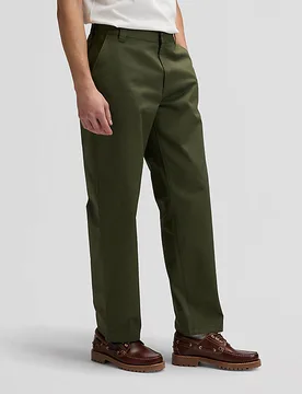 Workwear Loose Lightweight Chino Trousers Oak Moss Größe 32x32 male - Lee - FashionsVida