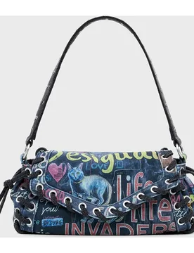 Desigual - Bolso grafitti grande - Desigual - FashionsVida