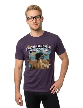 Maglietta A Maniche Corte Days Before Summer Oversize Purple Night XS - Mister TEE - FashionsVida
