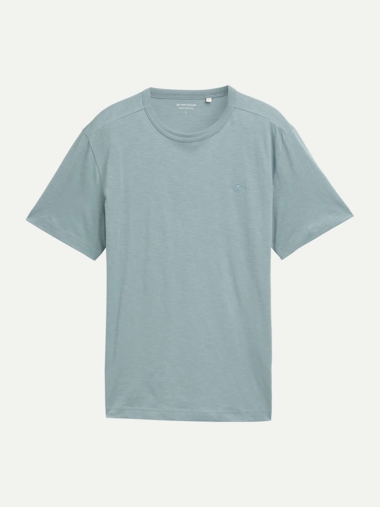 Basic T-Shirt Blau S - Tom Tailor Casual - FashionsVida