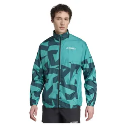 Giacca A Vento Terrex Multi Printed Pure Teal / Aurora Ivy S