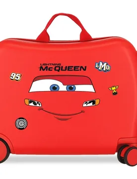 Maleta infantil 2 ruedas multidireccionales 45 cm mcqueen red abs rígida con capacidad de 24,6l - Disney - FashionsVida