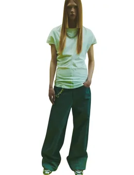 Pantaloni donna - pantalone - celeste - CIRCUS HOTEL - FashionsVida