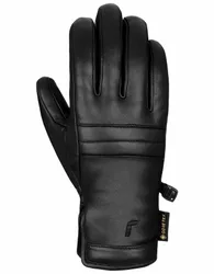 Skihandschuhe aus GORE-TEX Grace GORE-TEX Black für Damen aus Leder Größe 8 schwarz