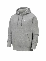 Felpa con cappuccio da uomo Sportswear Club Fleece grigio L