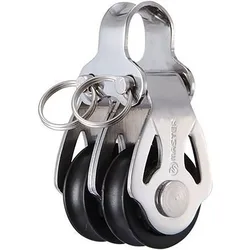 Double Pulley 22 Mm Silver One Size unisex
