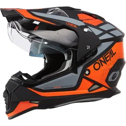 Casco Moto Integrale SIERRA Helmet V.23 R Nero Arancio taglia M