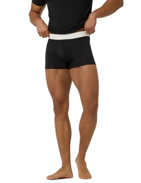Boxers Bio Base Slim Fit Jet Black M - super.natural - FashionsVida