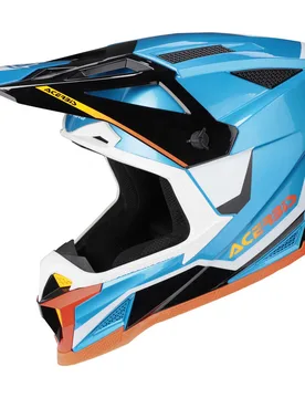 Casco Moto Cross OFFROAD T711 Azzurro Bianco taglia XS - Acerbis - FashionsVida