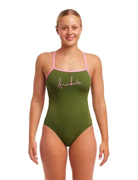 Single Strap Swimsuit Glamo Camo AUS 12 Women - Funkita - FashionsVida