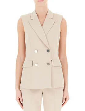 Gilet doppiopetto CHAMPAGNE 44 - Liu jo - FashionsVida
