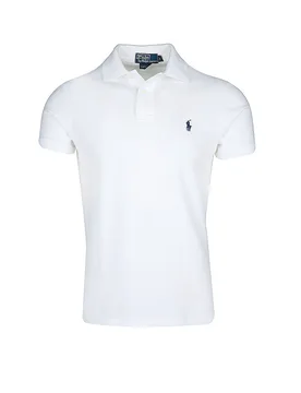 POLO Poloshirt Custom-Fit weiss S Herren - Ralph Lauren - FashionsVida