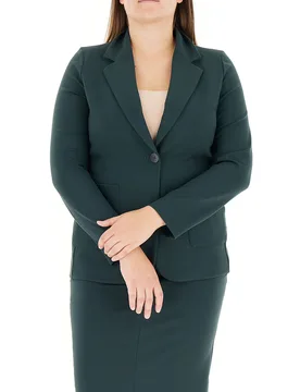 Blazer monopetto VERDE SCURO 56 - ELENA MIRO' - FashionsVida