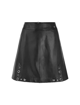 CAIN Lederrock schwarz 42 Damen - Marc - FashionsVida
