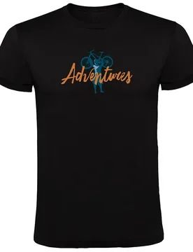 Maglietta A Maniche Corte Adventures Black - Kruskis - FashionsVida