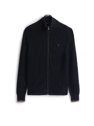 Strickjacke blau L Herren