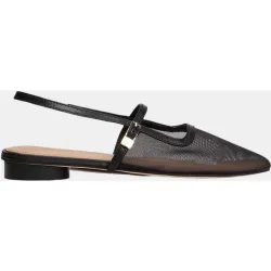 Zapato plano destalonado con logo
