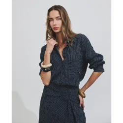 Camisa de mujer con estampado de rayas