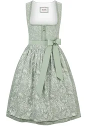 Dirndl Karoline (salbei, Gr. 32) von Heimatgwand für Damen, 100% Baumwolle