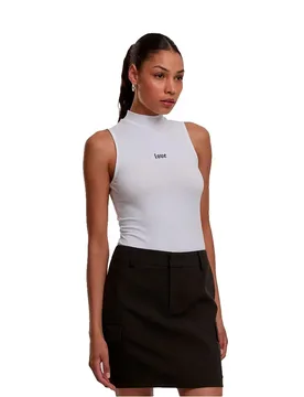 Miss T-shirt Sans Manches Love White 5XL - TEE - FashionsVida