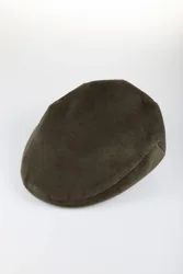 Danby Mens Moleskin Flat Cap - - Size: L