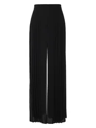 Hose mit ?berwurf und Plisseefalten female