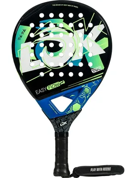 Easy Flow Gen2 2025 Padel Racket Black / Blue 360-375 gr - Lok - FashionsVida