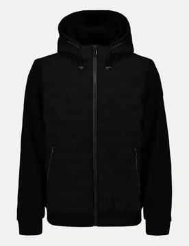 Übergangsjacke mit Strickärmeln Schwarz XXL - No Excess - FashionsVida